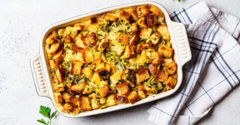 Relleno de pan de maíz basado en plantas